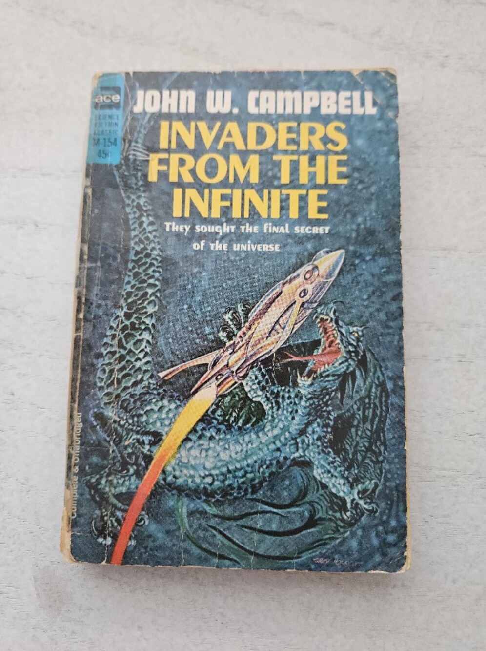 Invaders from the Infinite by John W. Campbell – Vintage Ace Books Sci-Fi PB